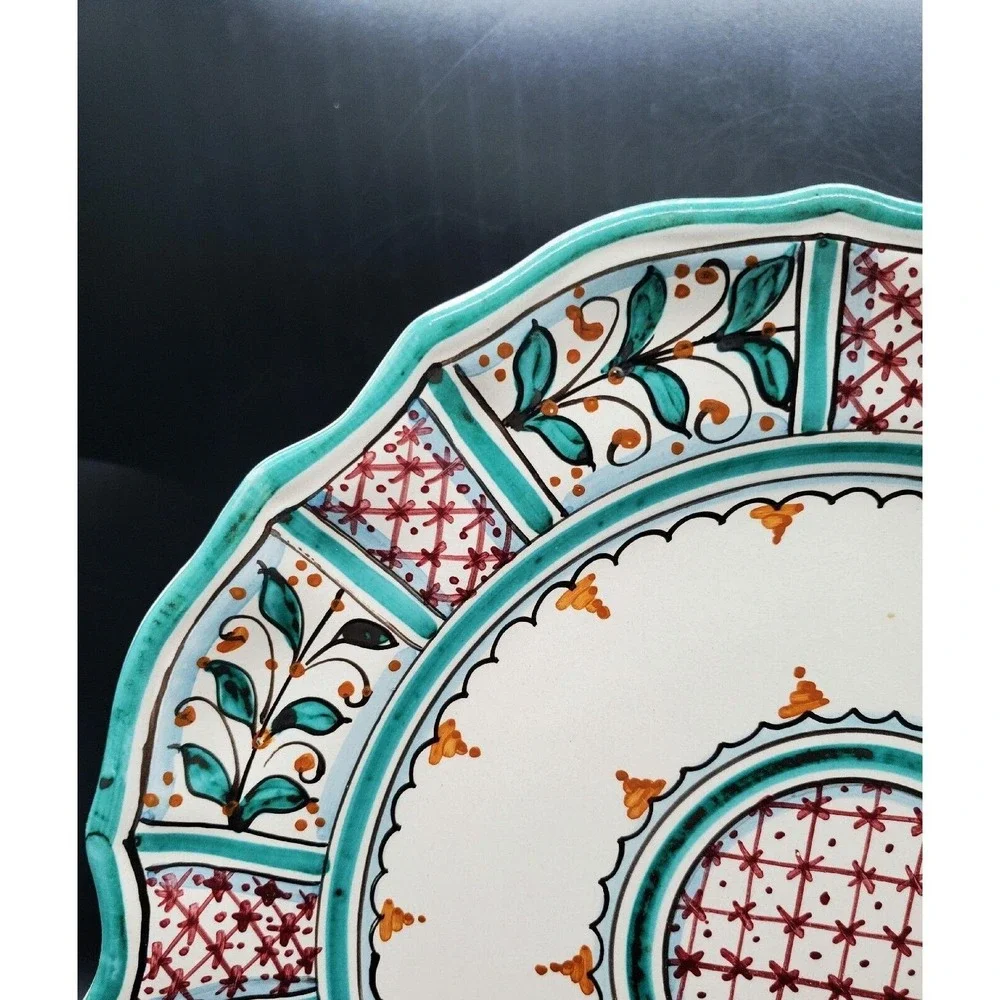 Vintage Handpainted Italian Pottery 12.5